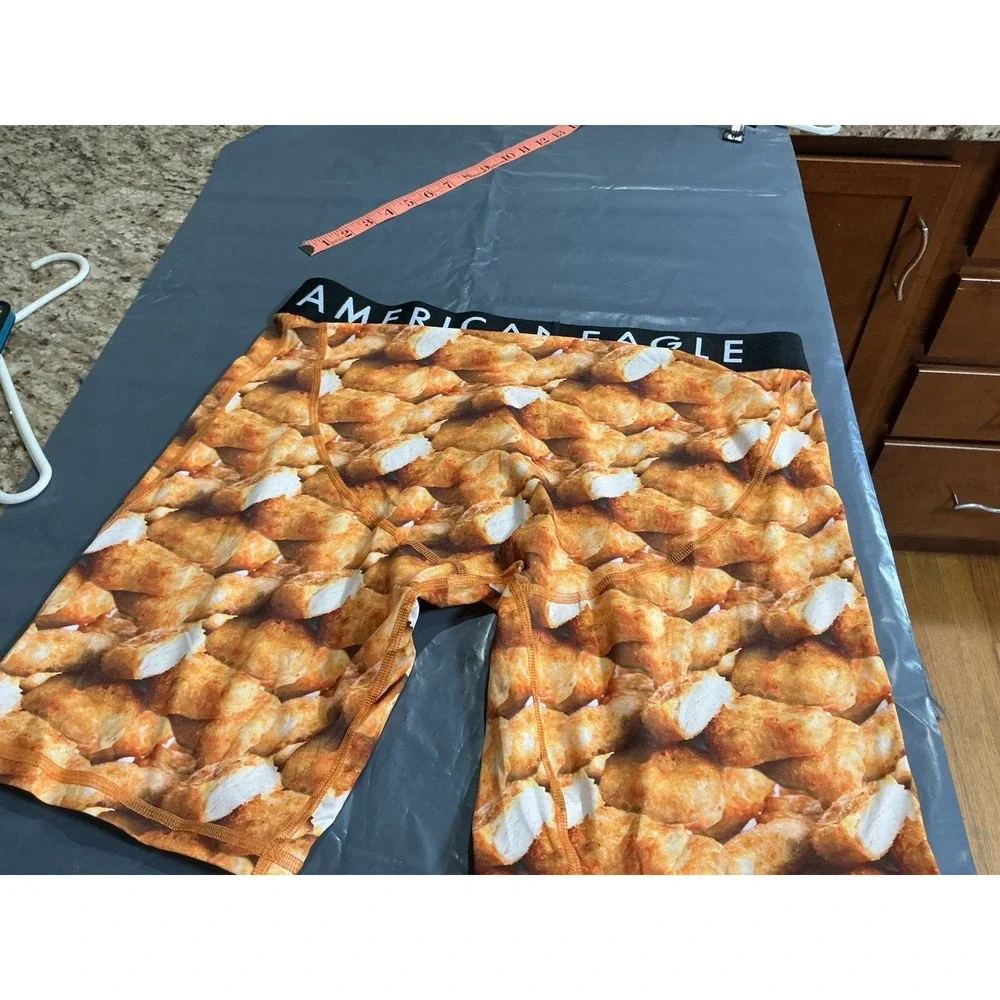American Eagle Flex Men's XXL Boxer Briefs Chicken Nugget Print NWOT 6